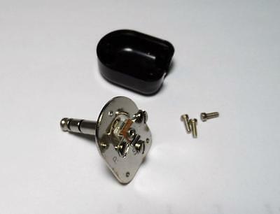 Aviation Type 3/16, .206 In Right Angle Microphone Connector Screw Type Usa Made